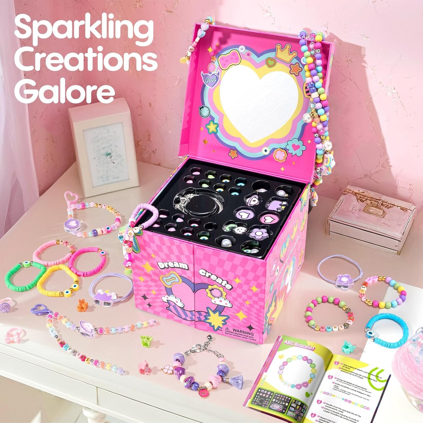 Bracelet Making Kit for Girls Ages 6-12 Year Old, Jewelry Making Kit- Birthday for 6 7 8 10 11 12 Year Old Girl