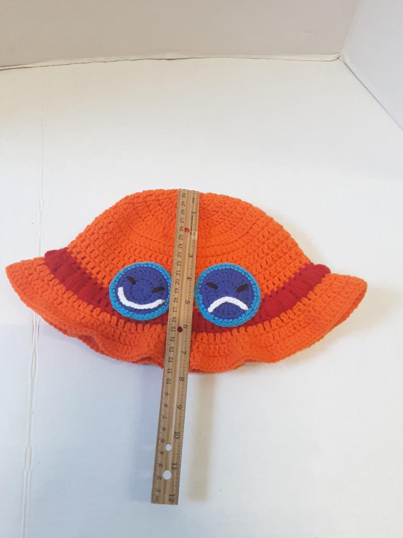 Handmade Crochet  Ace Styles Anime Cosplay Bucket Hat New Handmade Crochet Ace Styles Anime Cosplay Bucket Hat New  main image 2