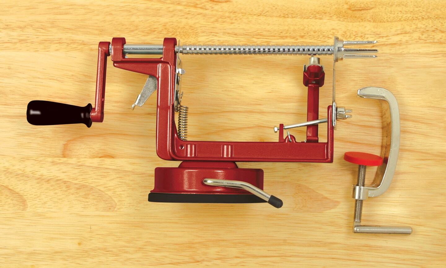 Norpro Apple-Master Parer, Slicer & Corer With Vacuum Base and Clamp for Rough Surfaces