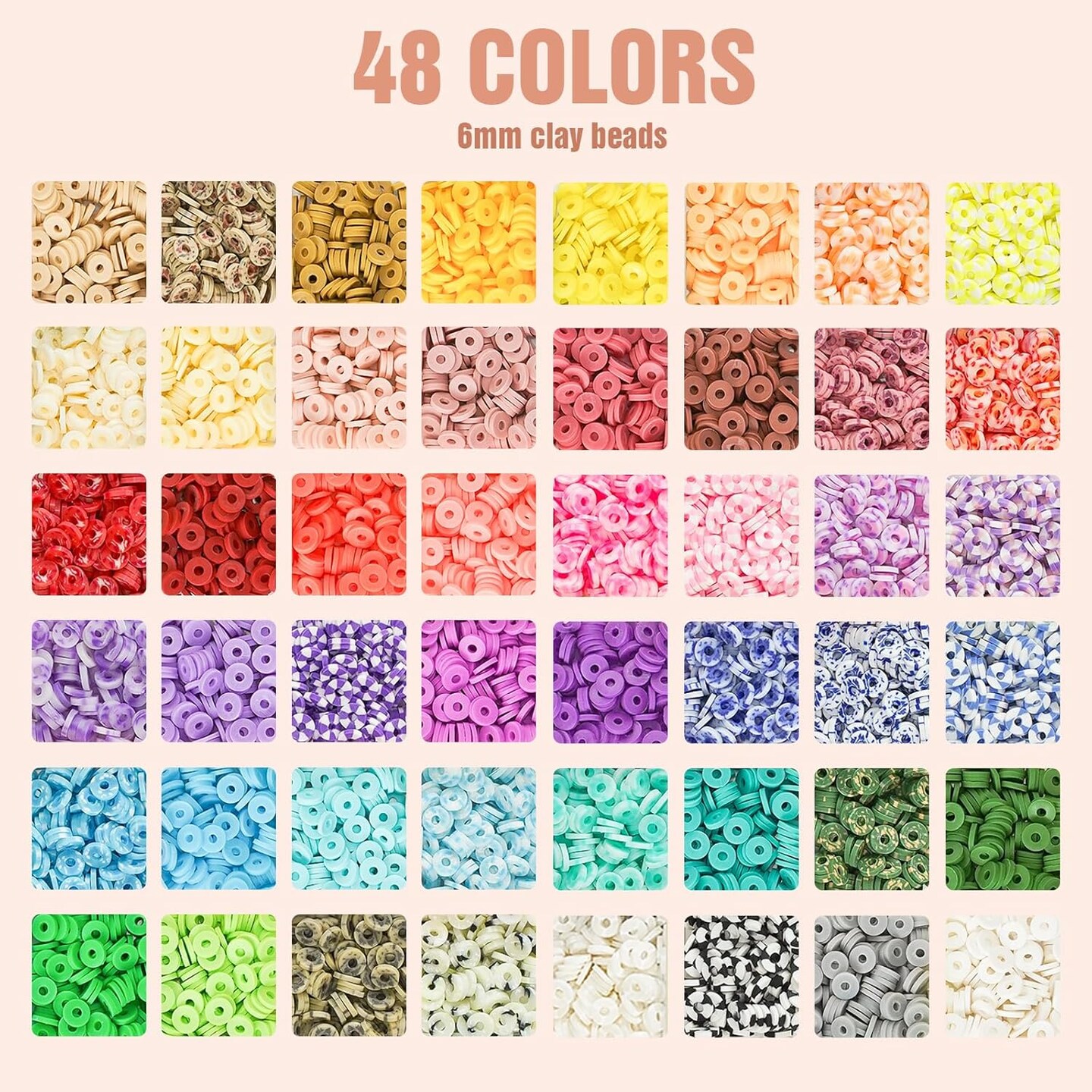 Clay Beads Bracelet Making Kit – 10,800pcs DIY Jewelry Kit with Letter, Star, Pearl & Heart Beads | Friendship Bracelets, Necklaces & Crafts for Girls & Adults