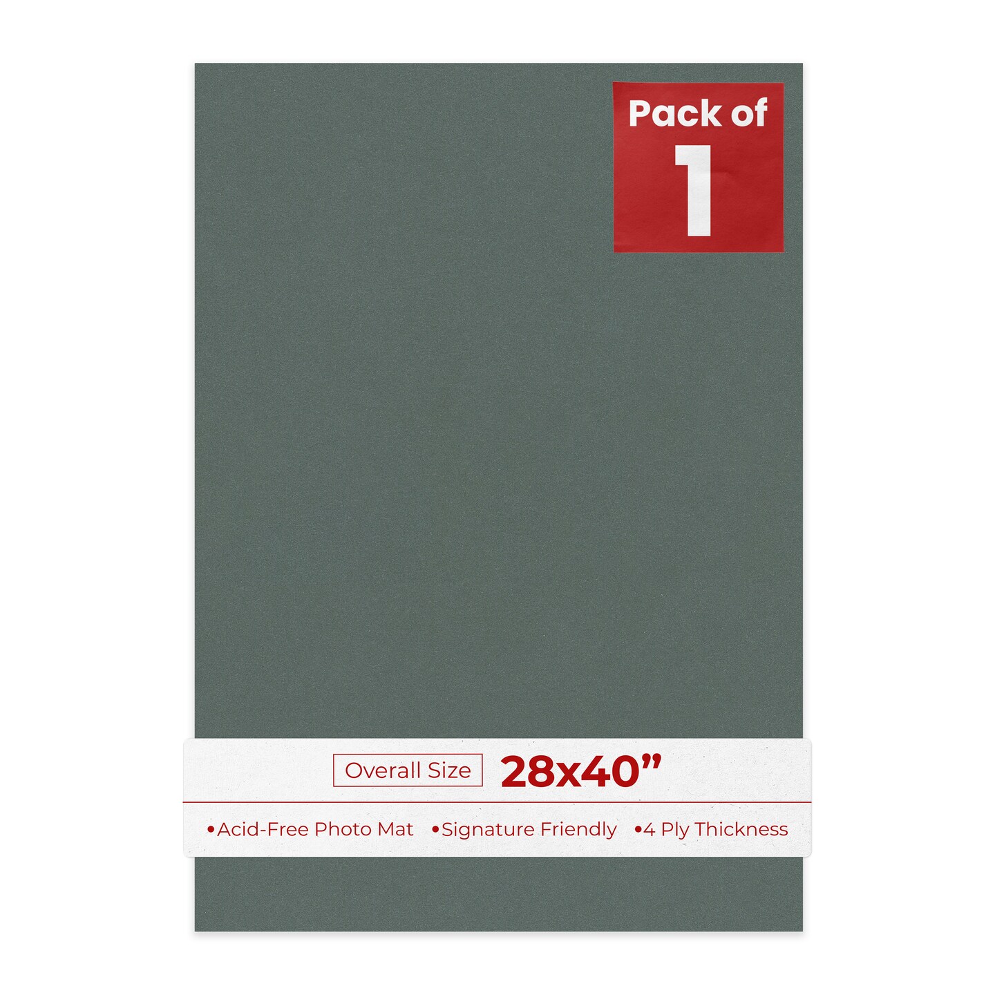 Granite Gray 28x40 Uncut Mat Board - Blank Sheets, No Opening
