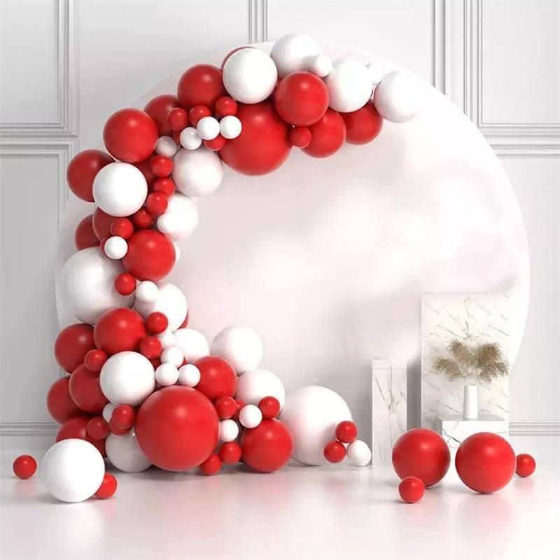 Red Balloons 50pcs 12 Inch Matte Red Latex Party Balloons for Valentines Day Casino Theme Wedding Birthday Patriotic Party Decorations