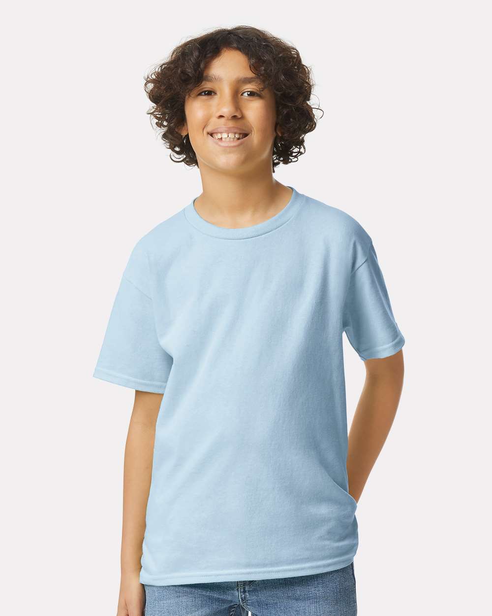 24 Pack: Ultra Cotton Youth Crewneck Short Sleeve T-Shirt | 100% Cotton