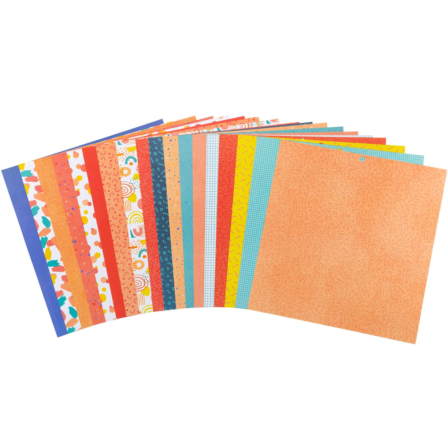 DCWV Double-Sided Cardstock Stack 12"X12" 36/Pkg-Color Pop, W/Holographic Foil