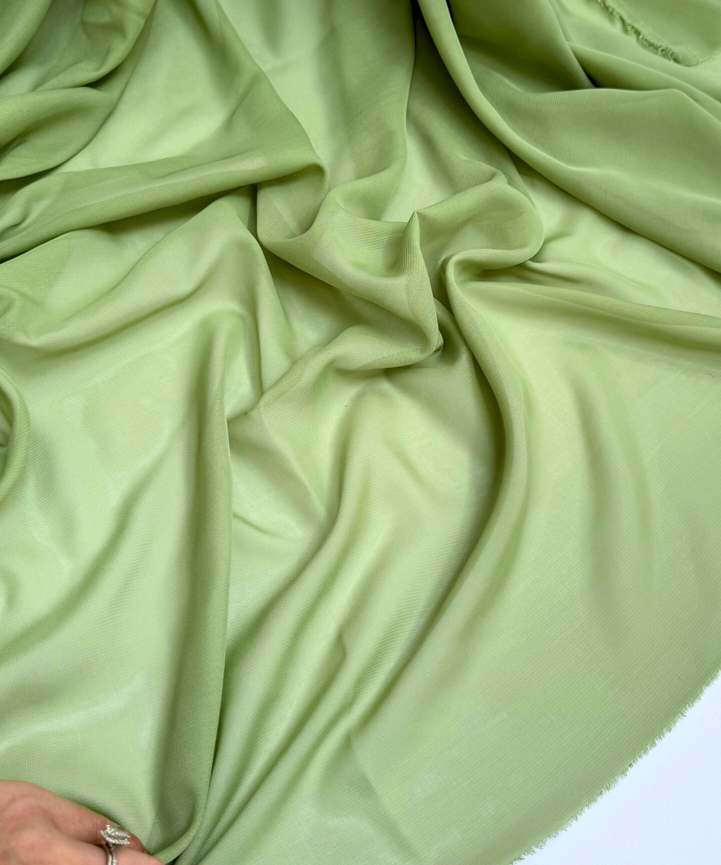 Sage Green Matte Chiffon Fabric by the Yard, 58" Wide Lightweight Sheer Draping Fabric for Chuppah, Wedding Arch, Table Runner