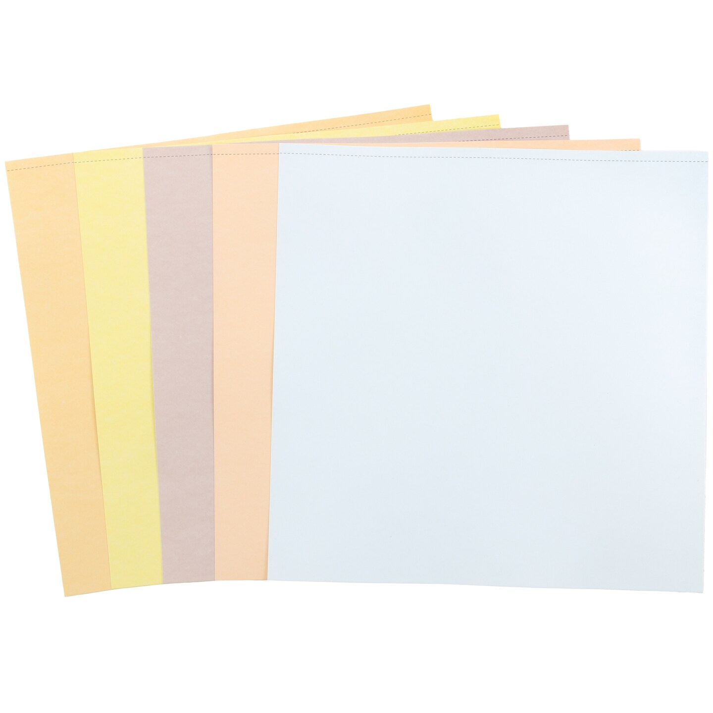 Colorbok 78lb Smooth Cardstock 12"X12" 30/Pkg-White Promenade, 5 Colors/6 Each