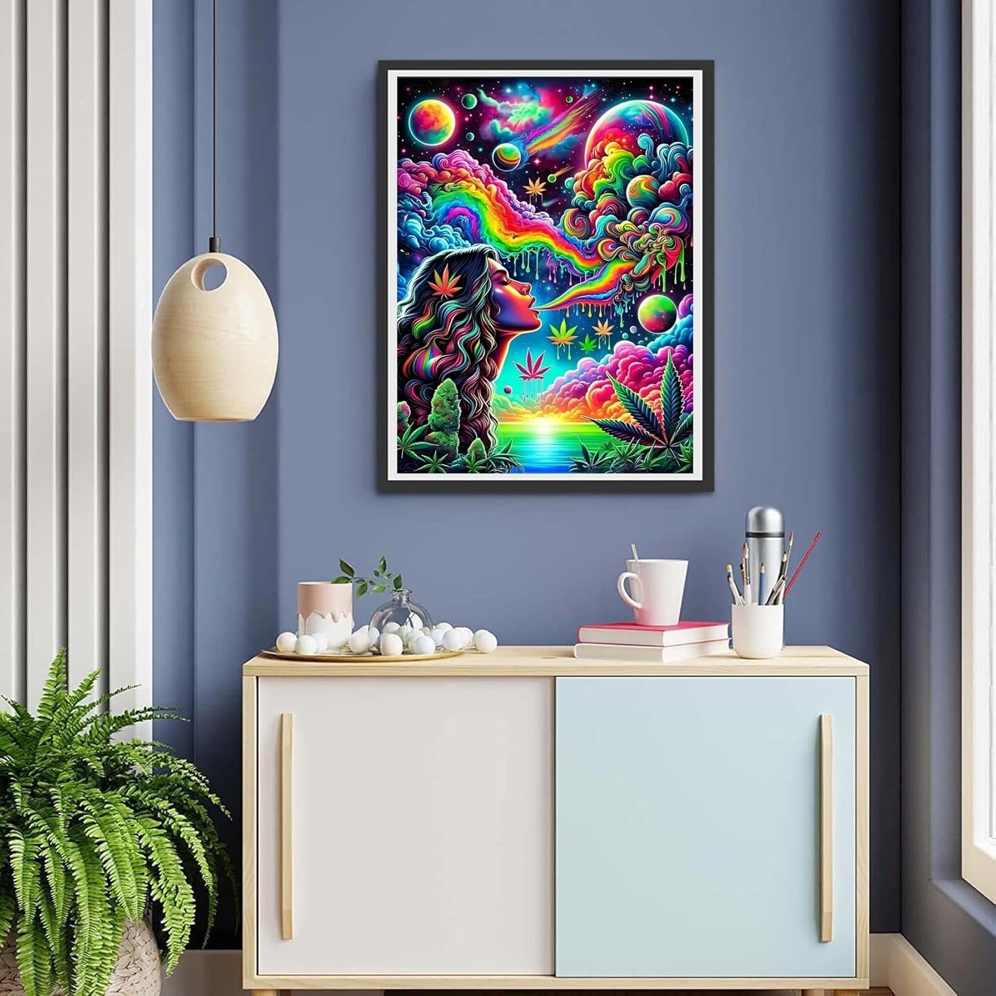 Starry Rainbow Diamond Art Kits for Adults, Starry Sky Diamond Painting Kits, DIY 5D Round Full Drill Crystal Rhinestone Gem Art Craft Kits for Home Wall Decor 12X16 Inch