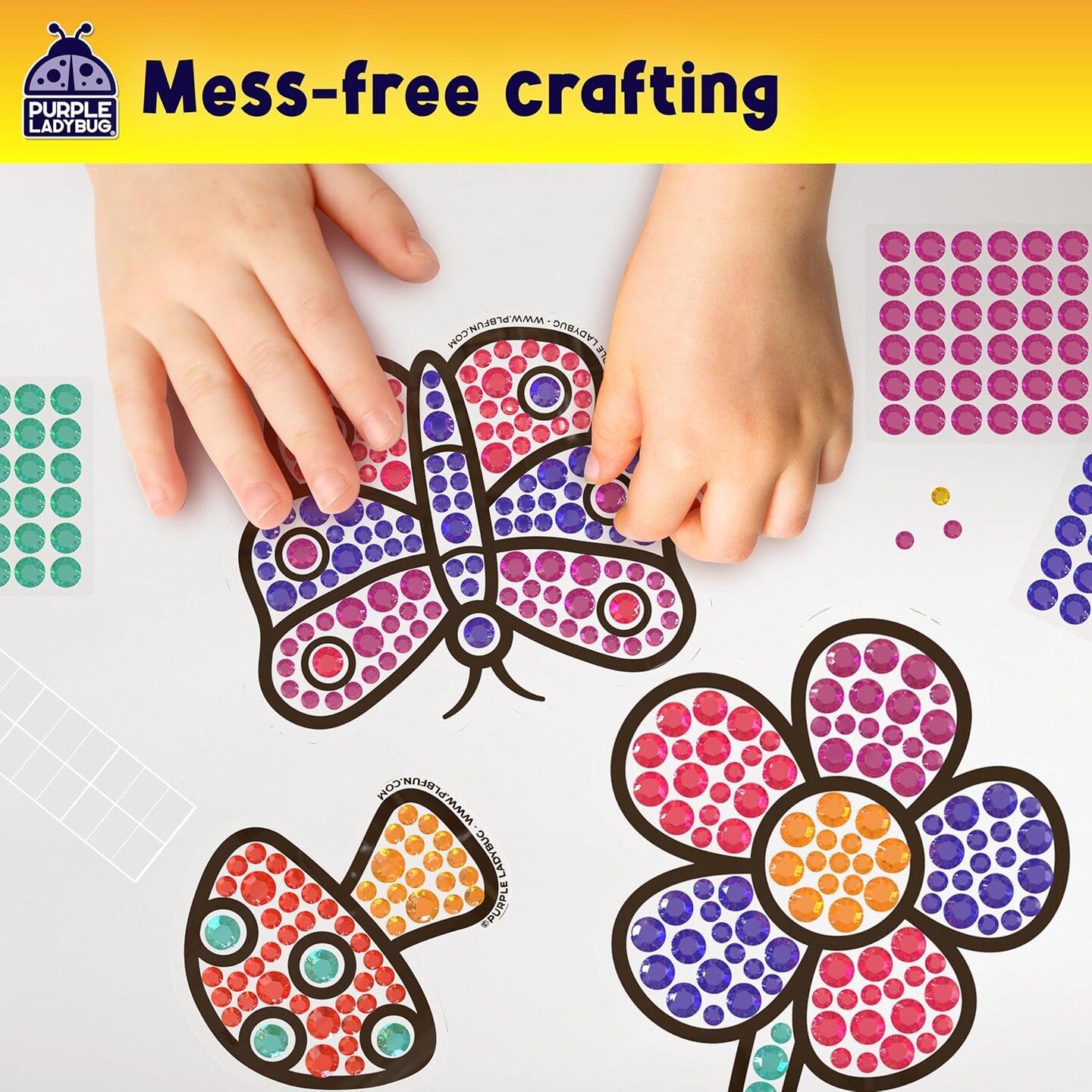 Easter Basket Stuffers for Children & Easter Crafts for Kids - Suncatcher Gem Art for Kids, Great 6 Year Old Girl Gifts, Birthday Gift for Girls 6-8, Arts & Crafts Activities, Window Diamond Art Kit