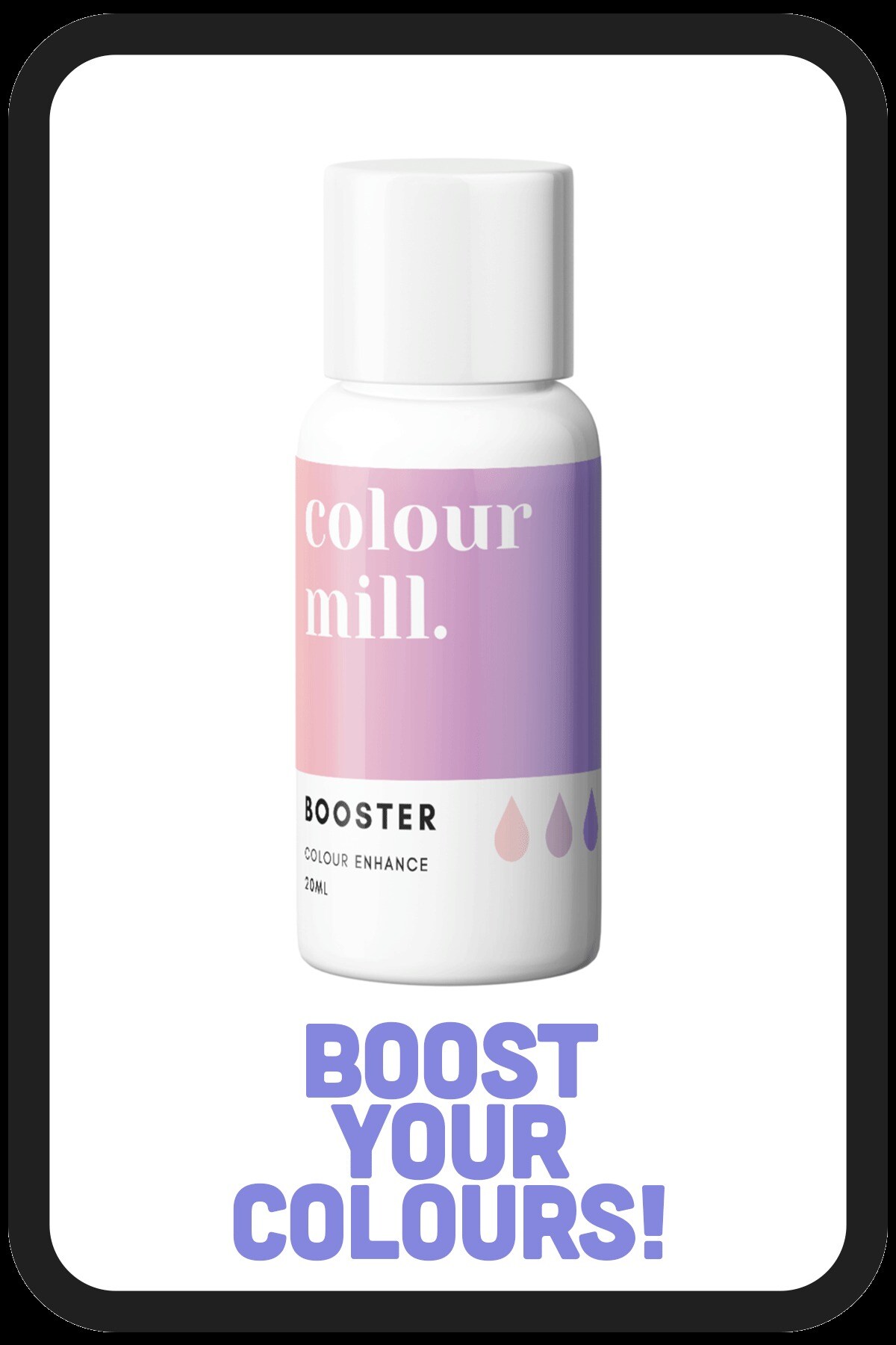 20ml Booster Colour Enhancer &#x2013; Emulsifier for Baking, Buttercream, Chocolate &#x26; Gel Colours