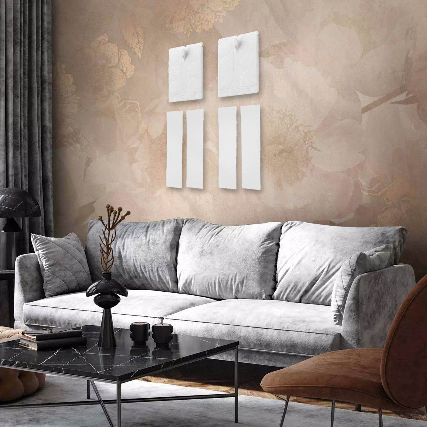 White Adhesive Hook for Frames – No-Drill Wall Hanging Solution