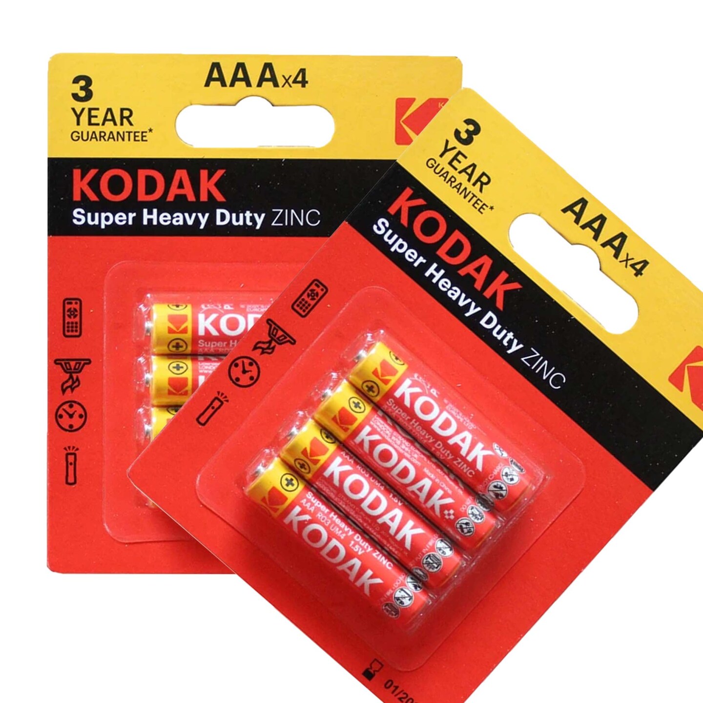 KODAK® Extra Heavy Duty Zinc Battery Assortment in Floor Display 4pc