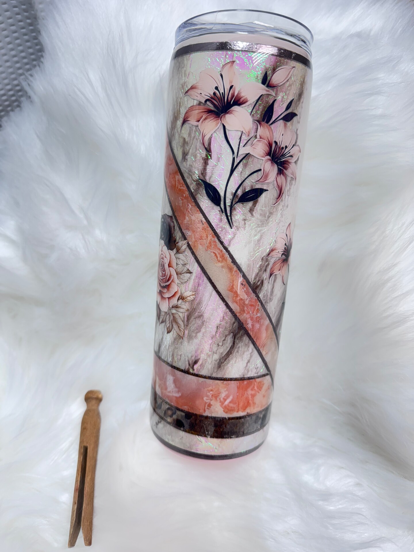 30oz. Handle Handmade Glitter Tumbler with 3D Bow Handle | Floral Vintage  Epoxy Mug | Sparkly Gift for Her | Custom Artisan Drinkware | MakerPlace by  Michaels