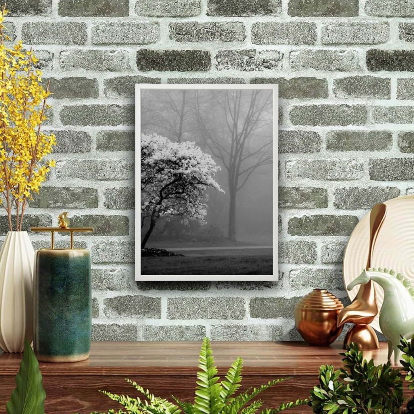 19¾x27½" White Frame – Horizontal/Vertical, No-Nail Hanging, Safe Front Protection!