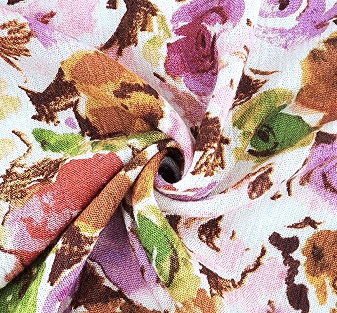 1 Yard Violet Rayon Crinkle Crepon Fabric 50/52" Lightweight Textured Apparel Fabric