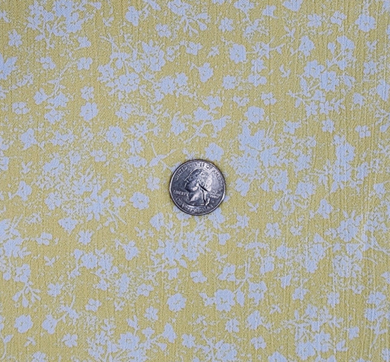 1 Yard Yellow Rayon Crinkle Apparel Fabric 100% Rayon Lightweight Crepon, 50/52" Wide Woven Dress Material