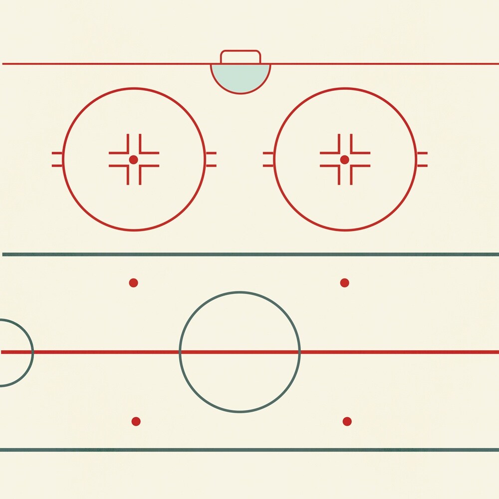Simple Stories Hockey Double-Sided Cardstock 12"X12"
