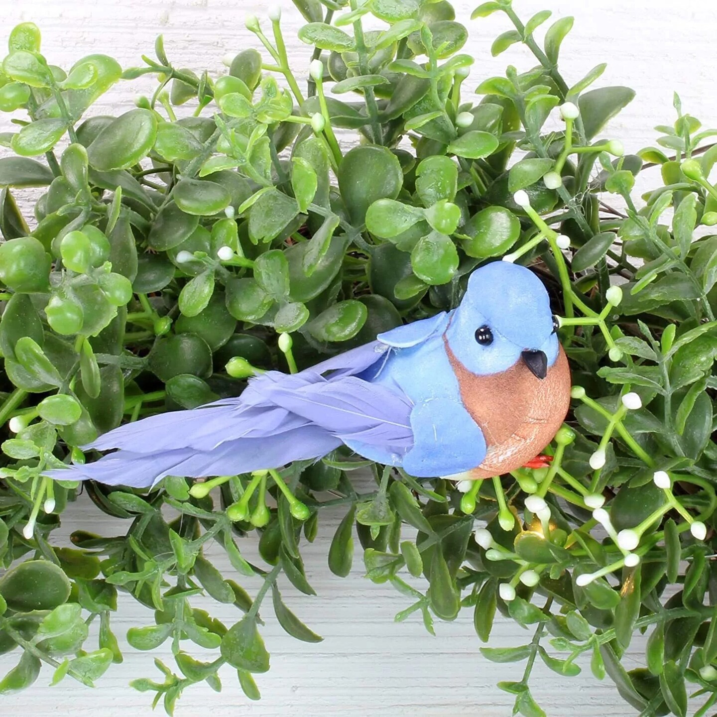 Bluebirds 6ct Mini Blue Craft Birds for Wreaths Displays