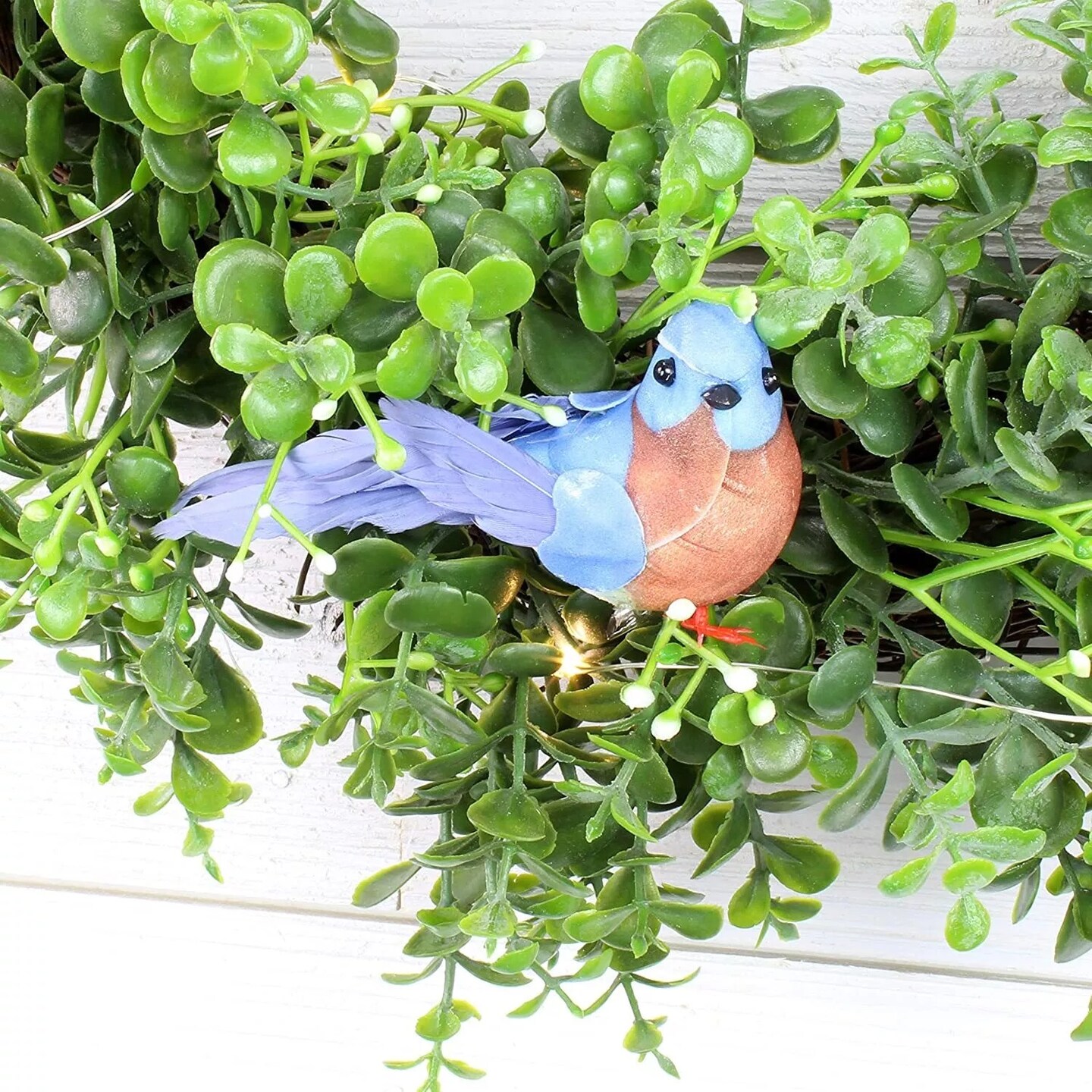Bluebirds 6ct Mini Blue Craft Birds for Wreaths Displays