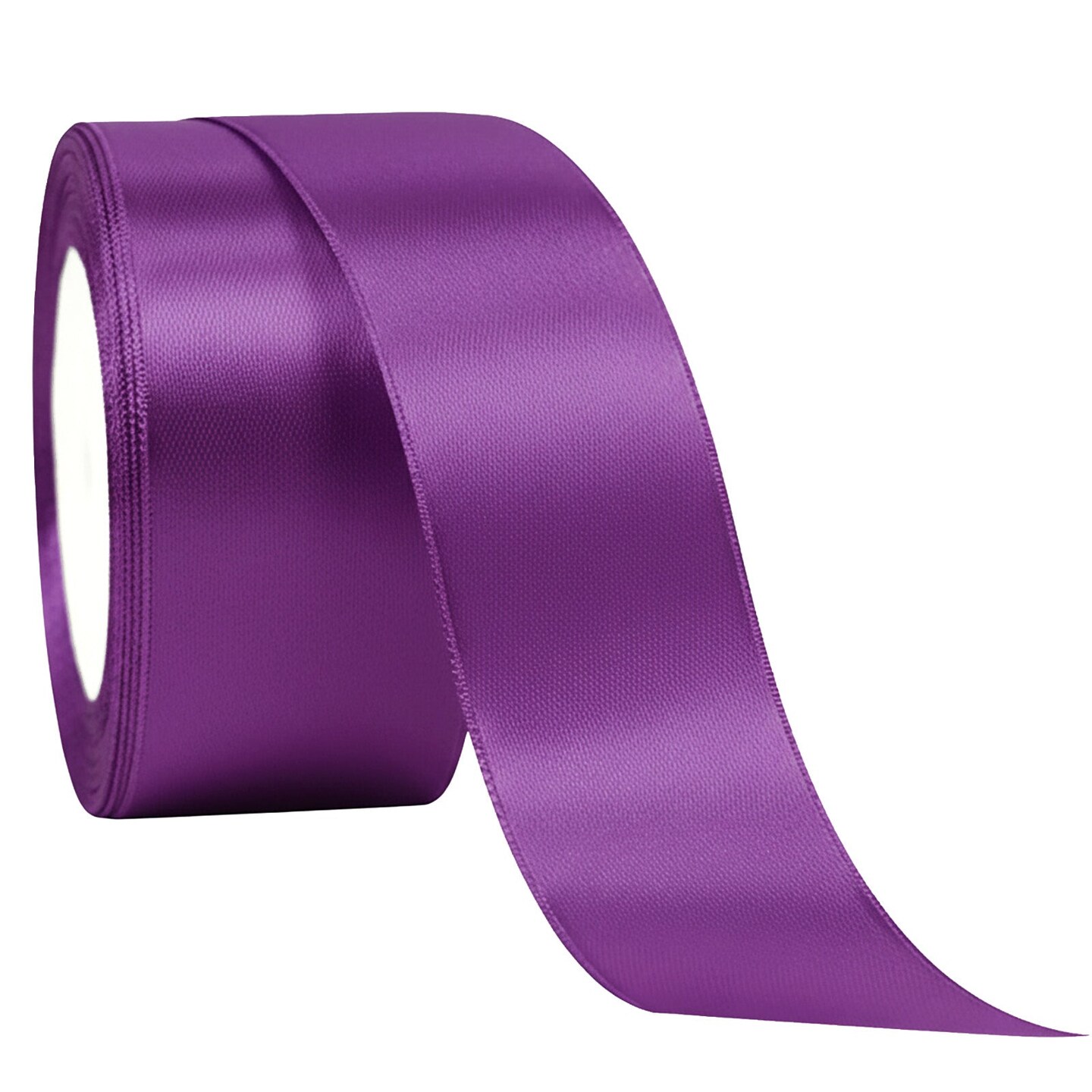 Wrapables 1.5 Inch x 25 Yards Satin Ribbon for Gift Wrapping, Weddings, Floral Bouquets, Bow Making, Party Decorations, DIY Crafts, Purple