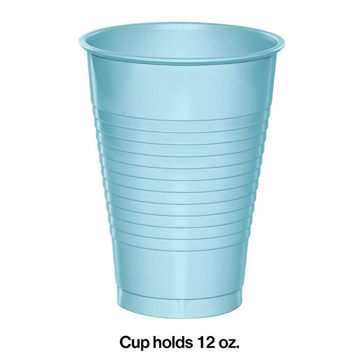 Pastel Blue 12 Oz Plastic Cups (20/Pkg)