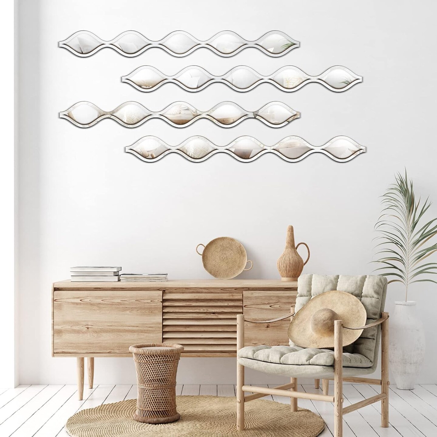 Teardrop Mirror Wall Art Decorative Mirror Wall