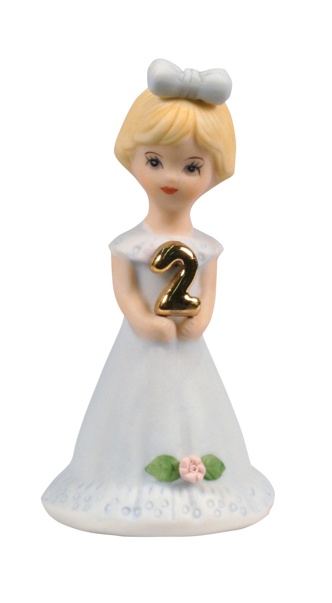 Growing Up Girls Blonde Age 2 Figurine 3in H