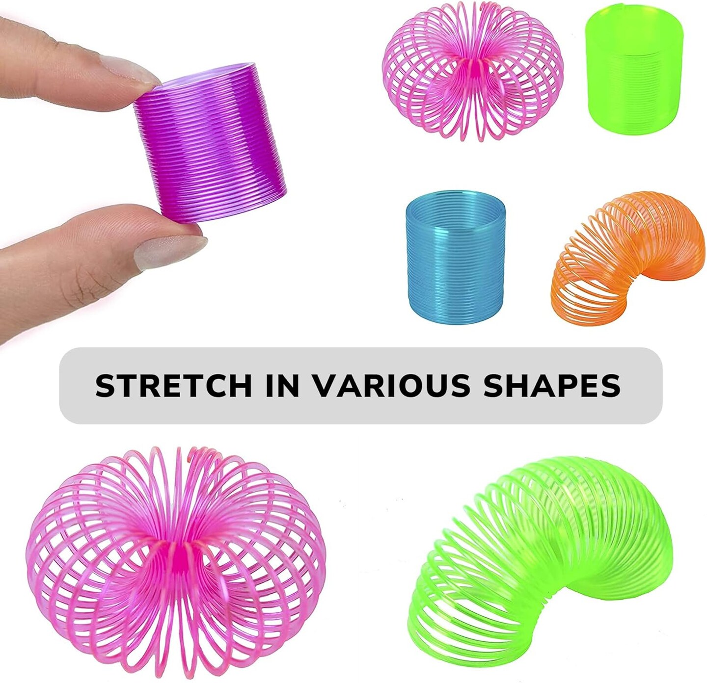 Coil Spring Toy - 25 Pcs - Kids Party Favor - Bulk Coil Springs for Party Favors - Easter Egg Fillers - Goodie Bag Supplies - Pinata Stuffers - Bulk Gifts for Kids - Classroom Prizes