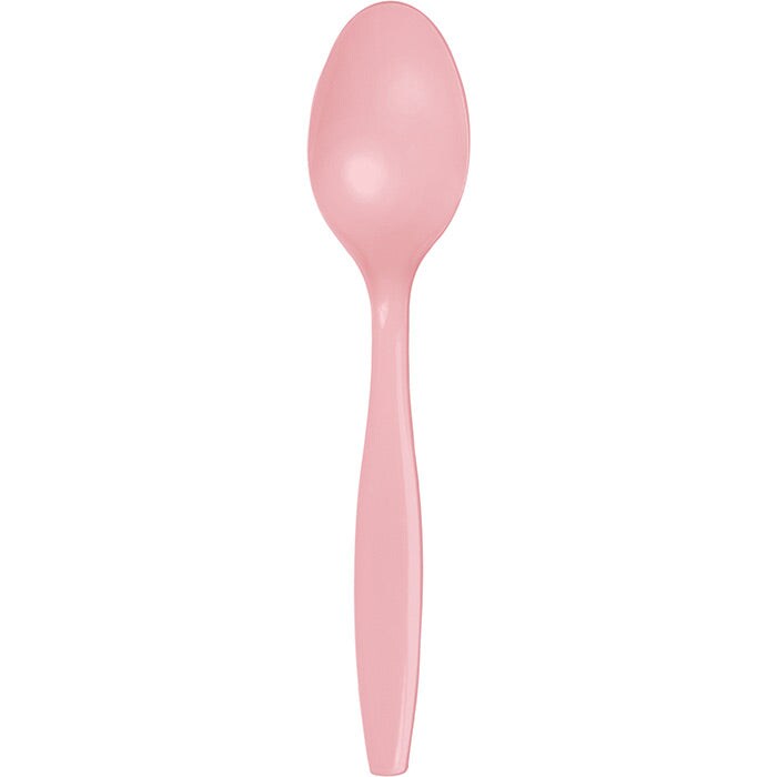 Classic Pink Plastic Spoons (50/Pkg)