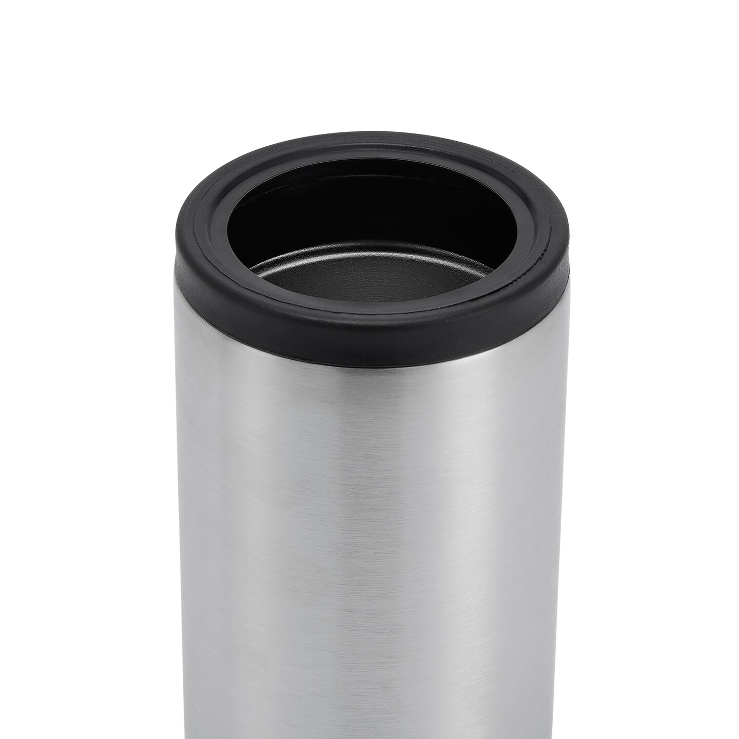 Makerflo 12 oz Thick Duozie Stainless Steel Can Cooler with Clear Splash Proof Lid | Craft-Ready for DIY Gifts & Personalization (Epoxy, UV DTF, Vinyl, and Laser Engraving)