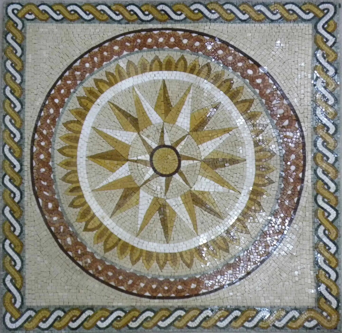 product name is Saria II - Compass Mosaic Starburst