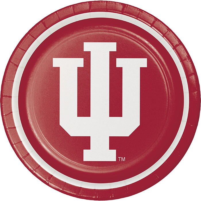 Indiana Hoosiers Paper Plates (8/Pkg)