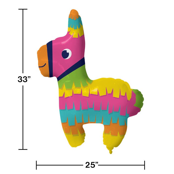 Fiesta Fun Metallic Balloon Pinata, 33&#x22; X 25&#x22;