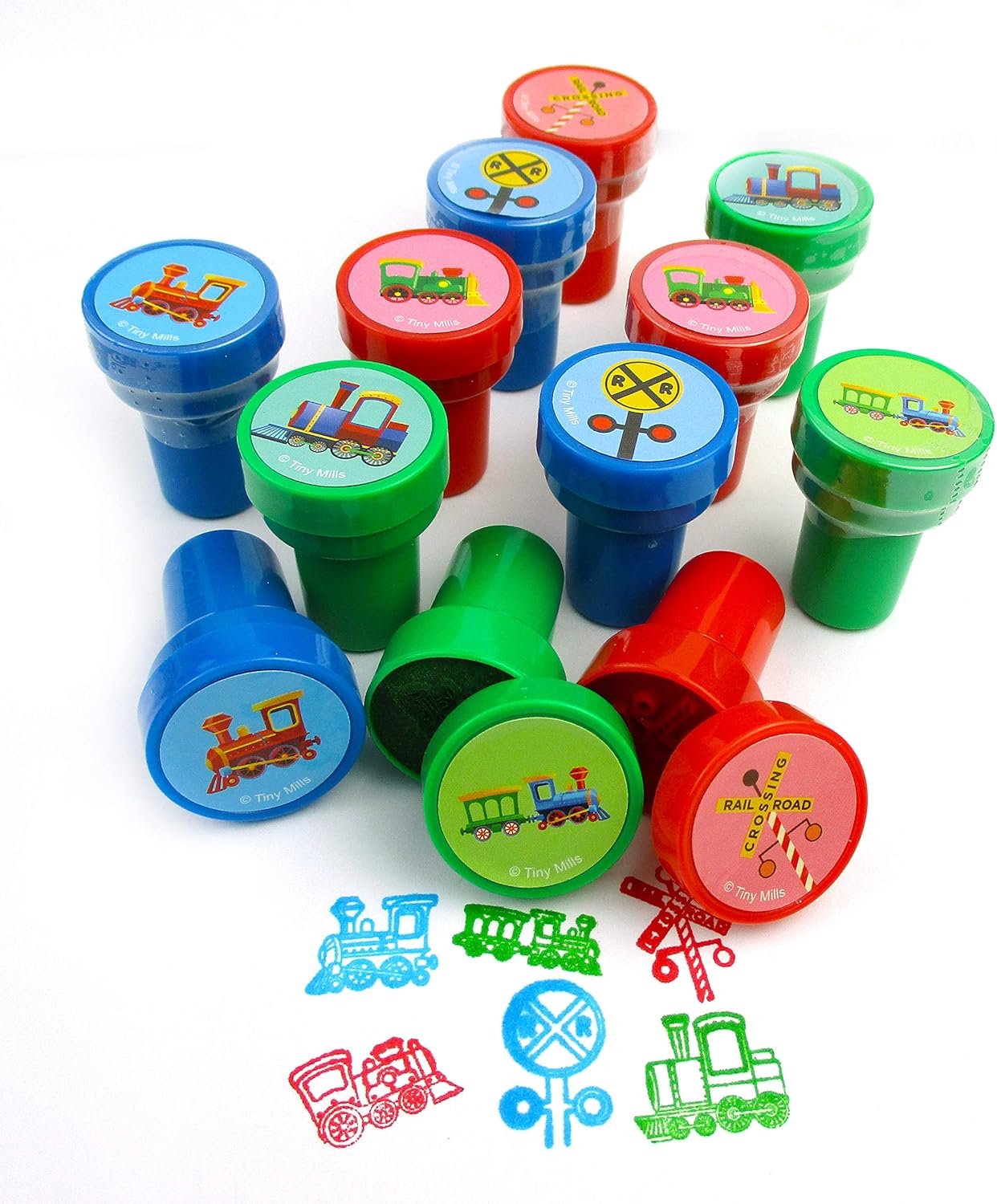 Easter Eggs with Train Stamper Filler-36 Pack