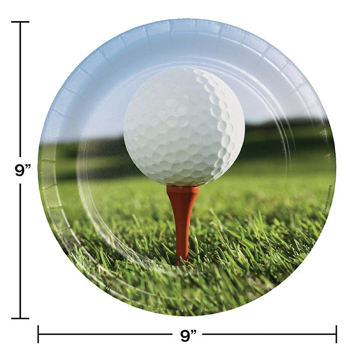 Golf Paper Plates (8/Pkg)