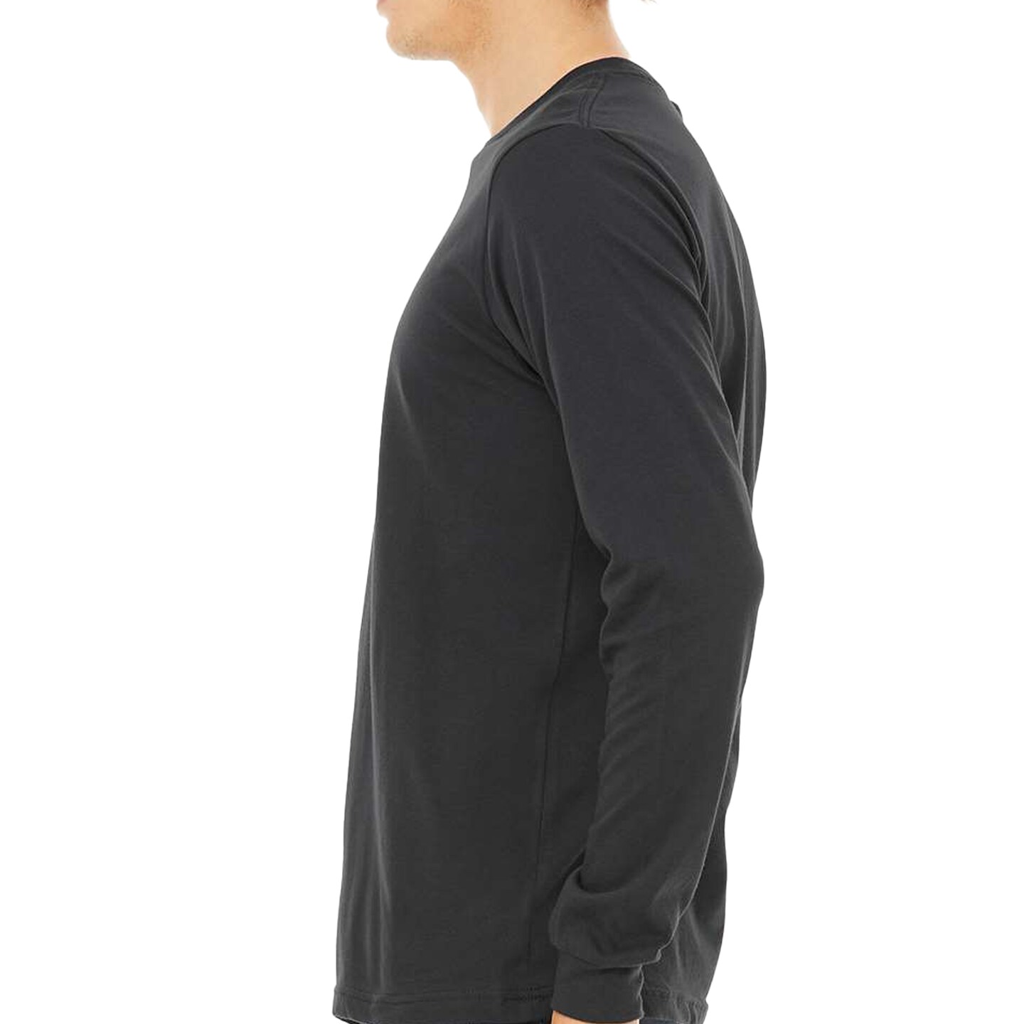 Bella + Canvas Long Sleeve T-Shirt, Men’s Heavy Cotton Jersey Tee.