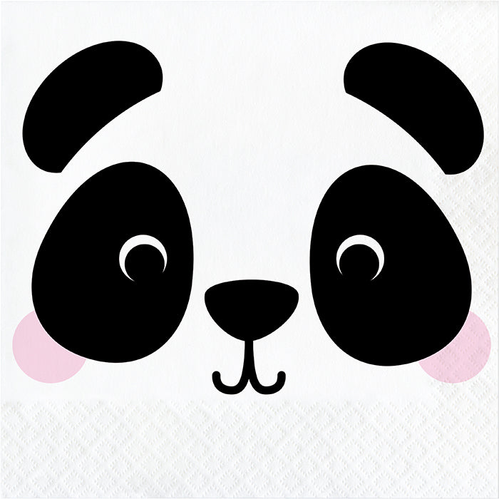 Animal Faces Panda Luncheon Napkin (16/Pkg)