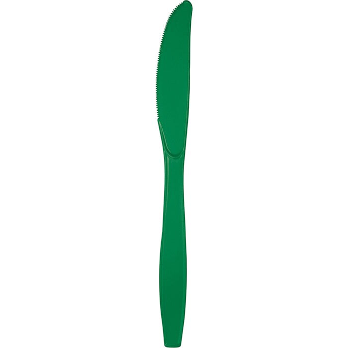 Emerald Green Plastic Knives (24/Pkg)