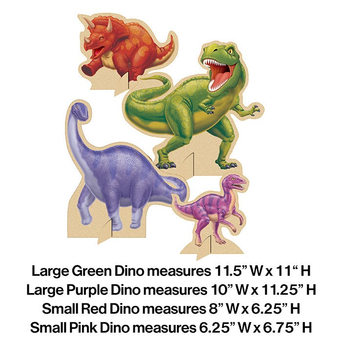 Bulk Pack of 8 Dinosaur Centerpiece
