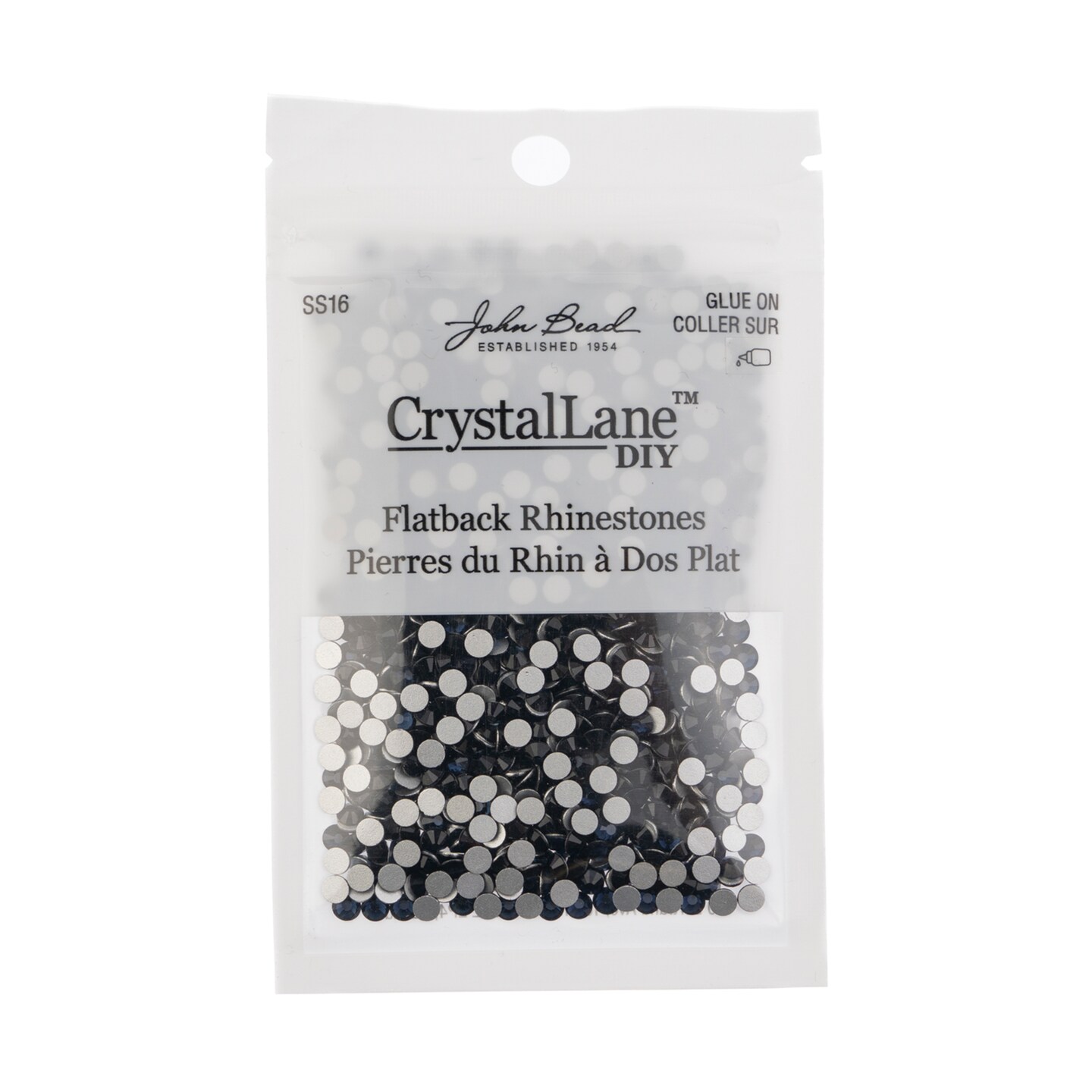 Crystal Lane DIY SS16 Glass Flatback Rhinestones, 1440pcs