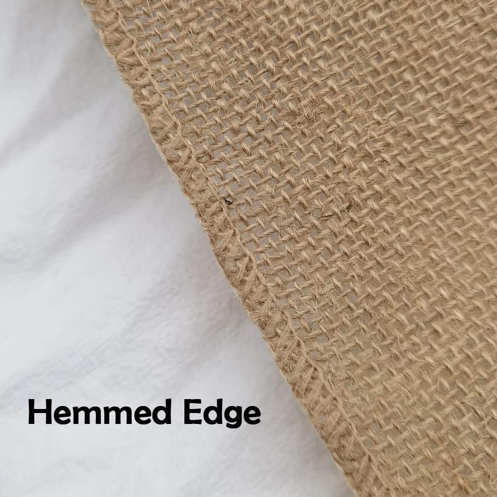 1" Natural Burlap Fabric Roll 10 Yards Jute Ribbon for Gift Wrapping Craft Projects Wedding Decoration Home Decoration 2.5CM