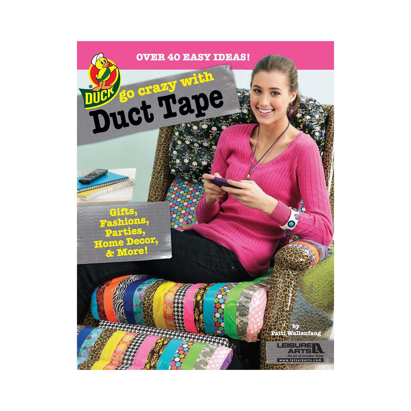 Leisure Arts Go Crazy with Duct Tape – DIY Project Guide for Colorful Tape Creations, Beginner Crafting Ideas, Accessories, and Fun Designs for Adults and Teens