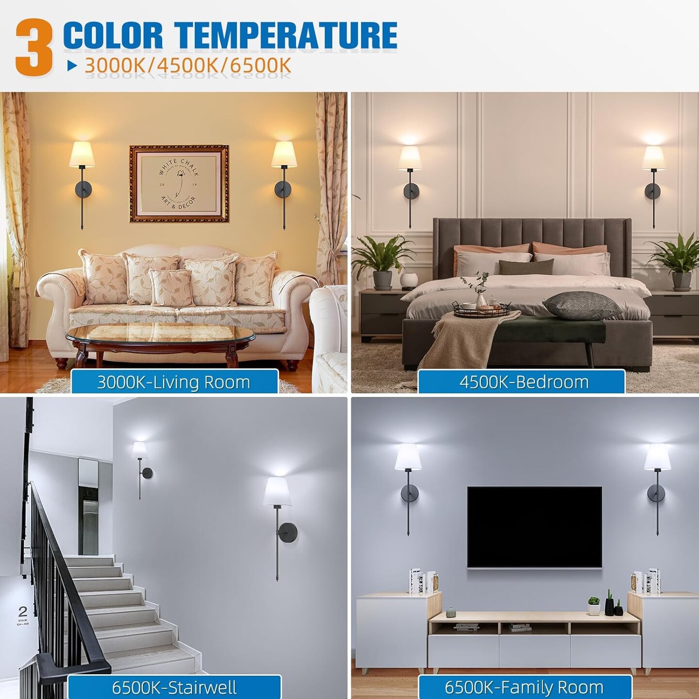 Battery Operated Wall Sconce Set of 2,Black Rechargeable Wall Lights with 5200mAh Dimmable Detachable Bulbs and Remote, 10 Colors Wireless Wall Lamps for Bedroom Living Room Hallway