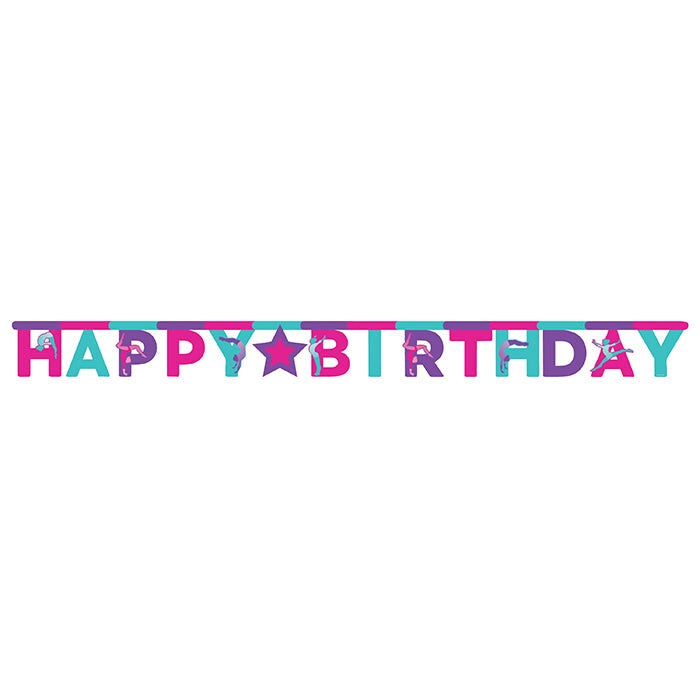 Bulk Pack of 2 Gymnastics Party 10 ft Jointed Banners