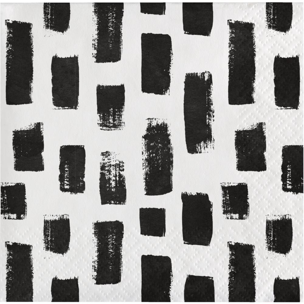 Bulk Pack of 48 Artistic Abstract 3-Ply Beverage Napkins