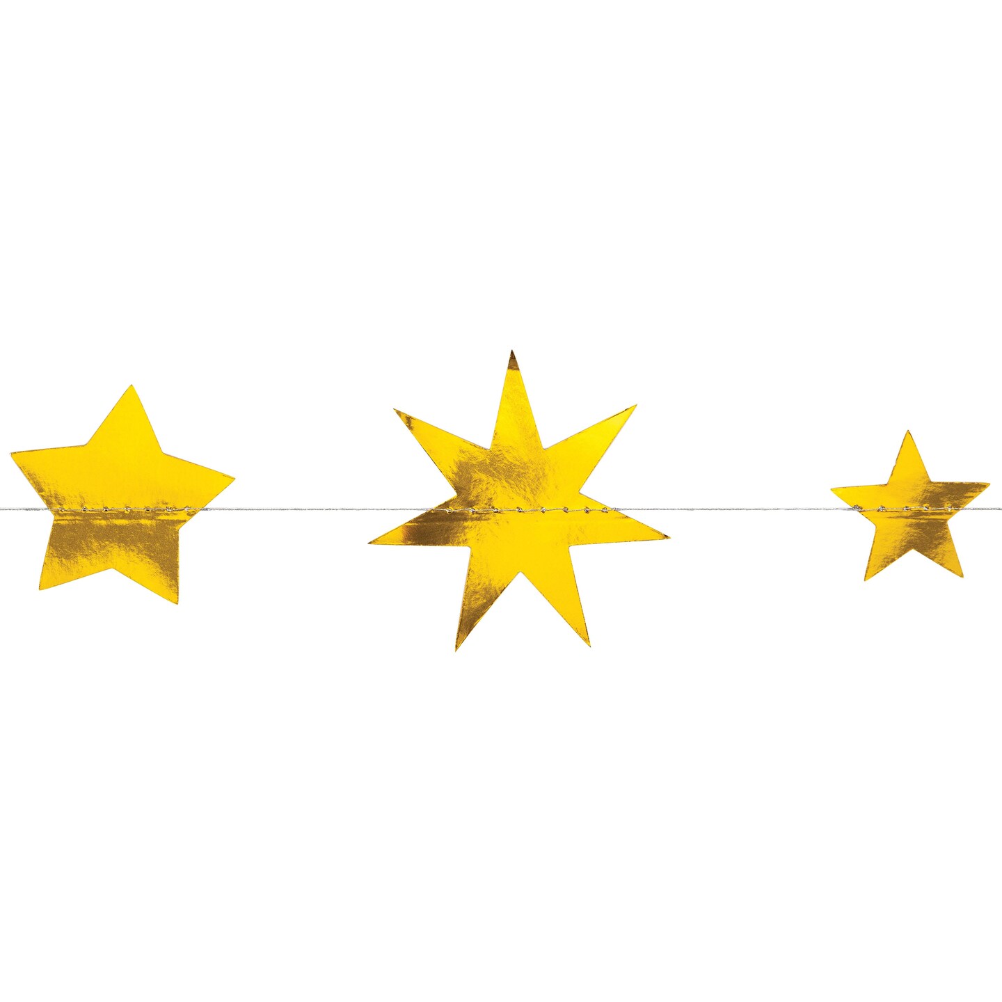 Starry Night Stars 12ft Foil Garland