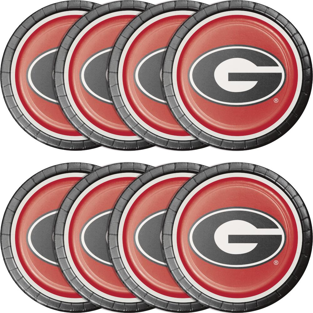 Georgia Bulldogs Paper Plates (8/Pkg)