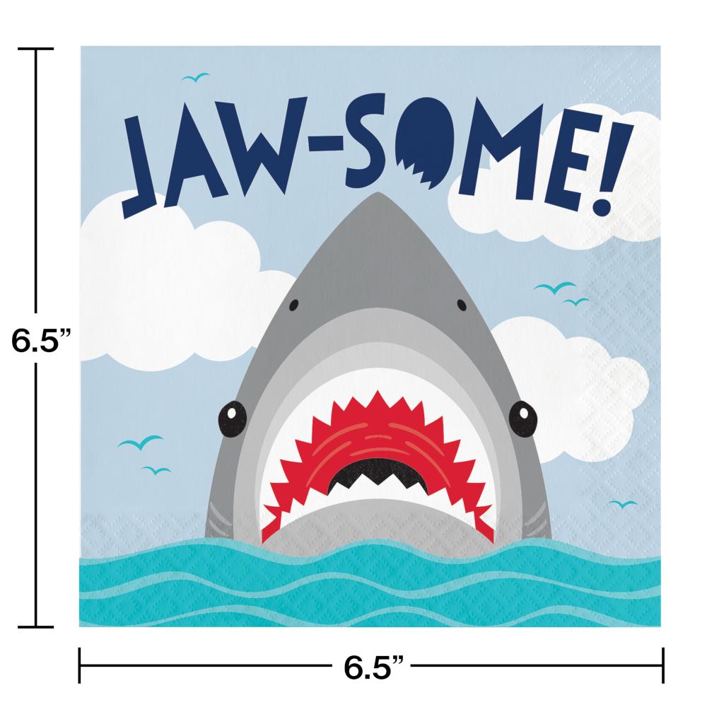 Shark Party Luncheon Napkin (16/Pkg)