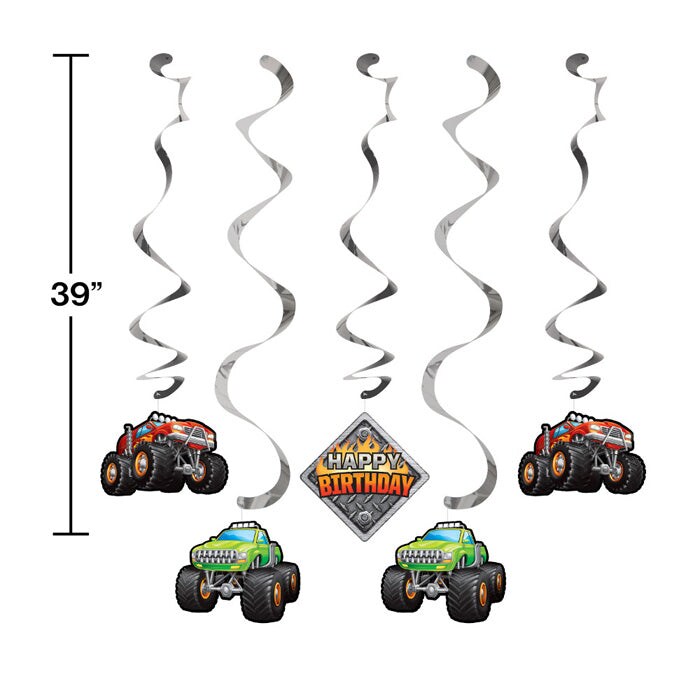 Monster Truck Rally Dizzy Danglers (5/Pkg)
