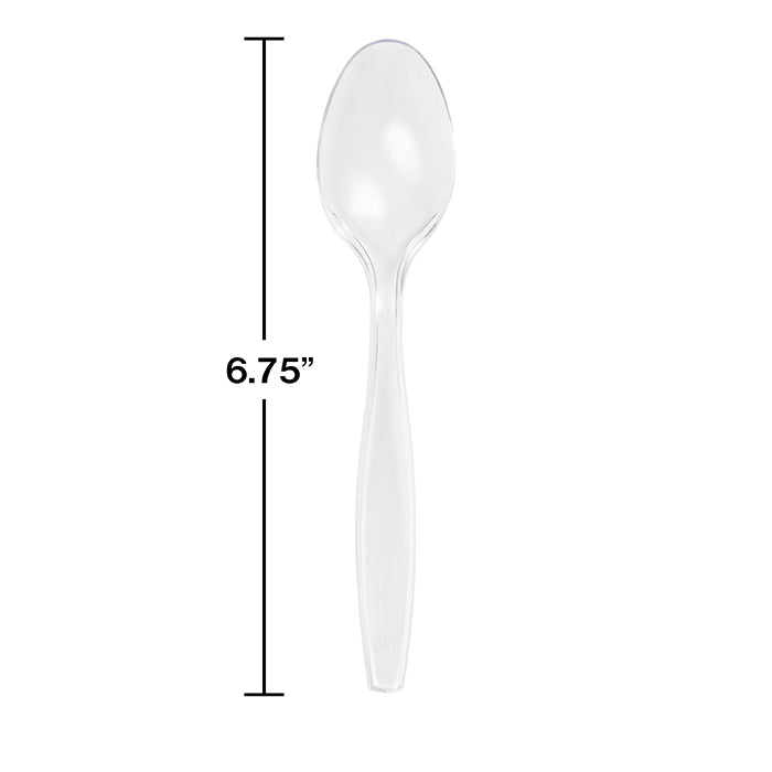 Clear Plastic Spoons (24/Pkg)