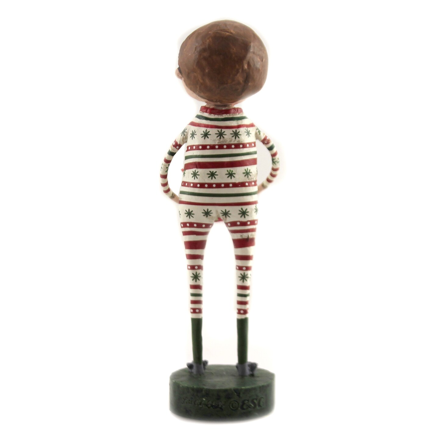 Lori Mitchell 6.5 Inch Joey&#x27;s Christmas Jammies Christmas Figurine , Lightweight Christmas Decor Mouse Slippers Christmas